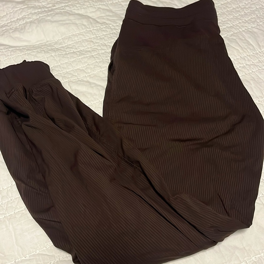 lululemon athletica Brown Ribbed Leggings